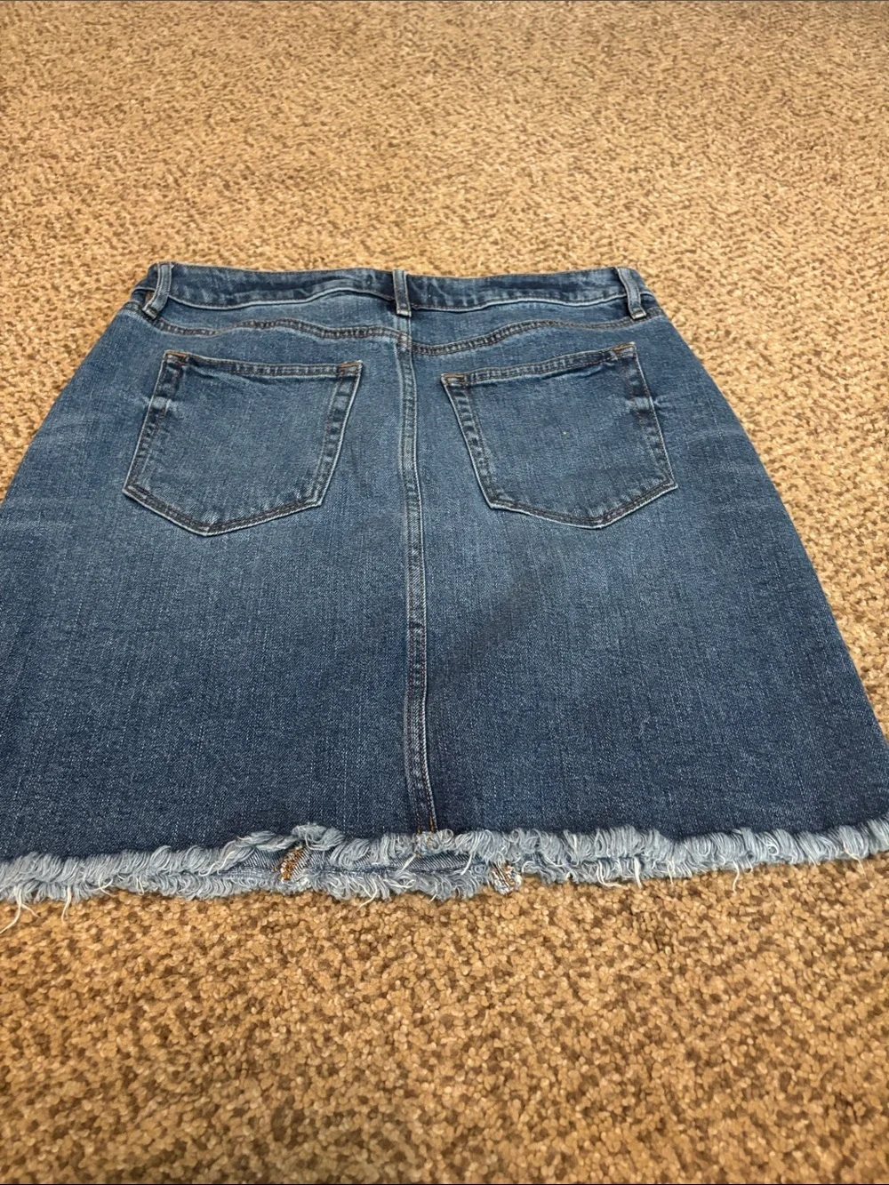 Loft Mini Distressed Denim Skirt 4 - Picture 7 of 7
